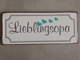 Blech-Schild: Lieblingsopa