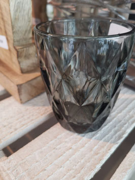 Wasserglas in grau oder lila