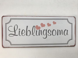 Blech-Schild: Lieblingsoma