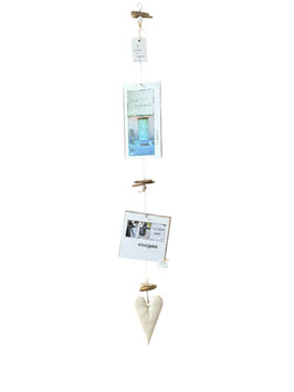 Schwemmholz Girlande mit Magneten zur Befestigung von Karten/Fotos (CK)