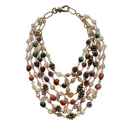 NH COLLIER GEMSTONE ART