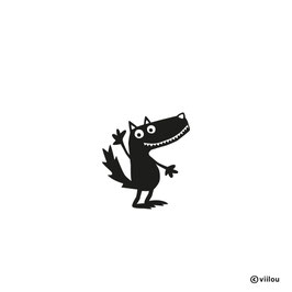 Patches: Wolf Bügelbild