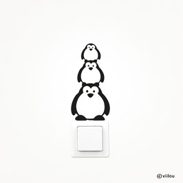 Aufkleber Lichtschalter Sticker Pinguine