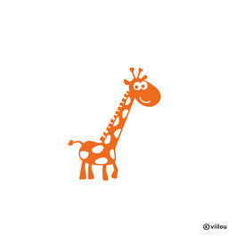Patches: Giraffe Bügelbild