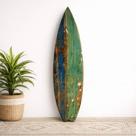 LIMITED Deko Surfboard aus Altholz Nr. 2 | Handgemachte Wanddeko Holz groß | Beachhouse Boho Stil | Vintage Surfbrett Holz | Unikat