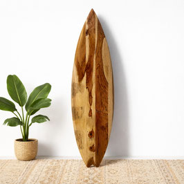 LIMITED Deko Surfboard Sheesham Holz Nr 1 | Handgefertigtes Unikat | Massivholz Wanddeko | Strandhaus Stil | Palisander Surfbrett