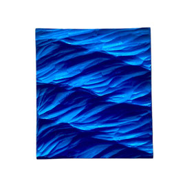 Handgeschnitztes Ocean Waves Kunstwerk 14x15cm