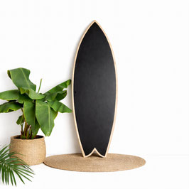 Surfboard Kreidetafel aus Holz | Boho Style | Deko Surfboard Wand | Kreidetafel Küche | Memoboard Wand | Handmade Surf Deko