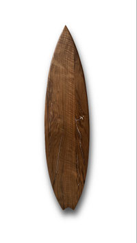Limited Deko Surfboard aus Nussbaumholz / Walnut