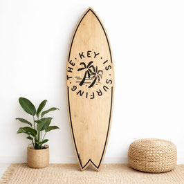 Deko Surfboard The Key Is Surfing - Geschenkidee