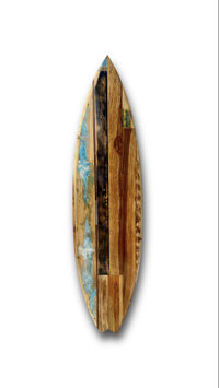 Limited Deko Surfboard Bootsholz Style aus recyceltem Tropen-/ und Altholz