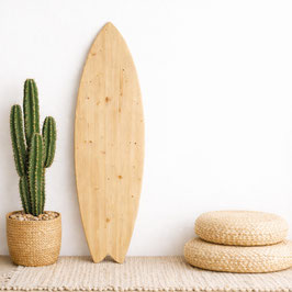 Deko Surfboard FISH aus Holz – personalisierbar & DIY Holz-Leinwand für Wanddeko & Geschenk
