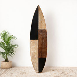 LIMITED Deko Surfboard mit Ornamenten aus Altholz handgefertigt NR 2 – Holz Surfboard Wanddeko Surf Style Boho Beachhouse Interior Einzelstück
