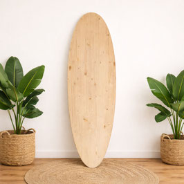 Deko Surfboard MALIBU aus Holz – personalisierbar & DIY Holz-Leinwand für Wanddeko & Geschenk