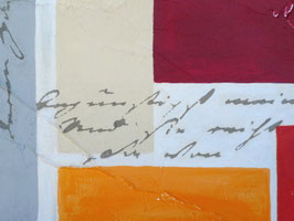 "Schöne Worte 6", Gemälde auf Leinwand, 18 x 13 cm