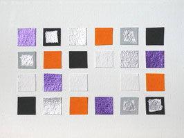 "Momente 12", Collage auf Leinwand, 18 x 13 cm