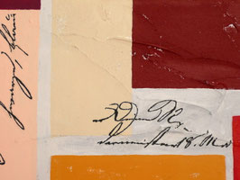"Schöne Worte 4" Gemälde auf Leinwand, 18 x 13 cm