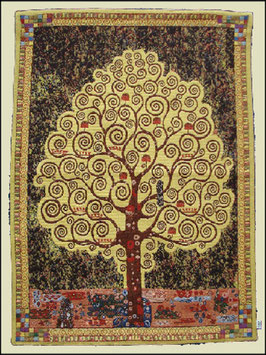 Gobelin Nr.1704 Klimt "Lebensbaum/Tree" gelb