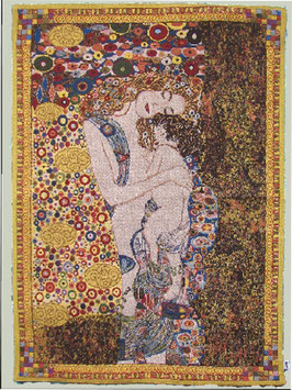 Gobelin Nr.1710 Klimt "Mutter mit Kind" gelb