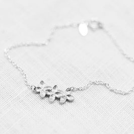 Floral Bracelet - Silber