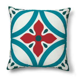 Soft Tiles® #5 throw pillow/coixí