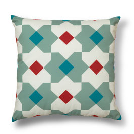 Soft Tiles® #4 throw pillow/coixí