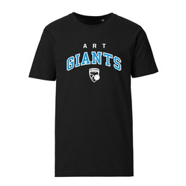 ART GIANTS T-Shirt schwarz mit College-Logo