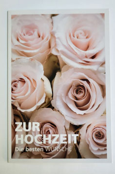 Hochzeitskarte in Postkartengröße
