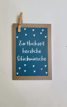 Minikarte zur Hochzeit