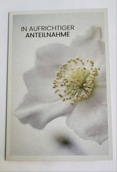 Trauerkarte in Postkartengröße