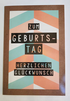 Geburtstagskarte in Postkartengröße