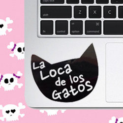 Pegatina La Loca de los Gatos