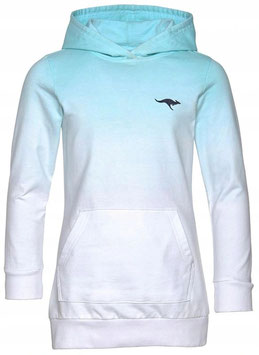 Verlaufs-Hoodie von KangaROOS, weiß-blau