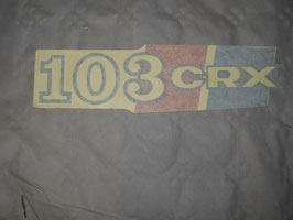 Décor de réservoir essence 103 crx série spéciale        DU140   EMPL BOITE N2 PASTILLE JAUNE