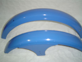 GARDE BOUE AV ET AR 17 cyclostand bleu pour 103 SP PEUGEOT neuf.(Ra6).la paire