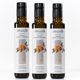 BIOLEA Bio Olivenöl Extra Nativ mit frischer Bio Narantzio-Orange – steingemahlen & kaltgepresst – Kolimbari Kreta – 3×250 ml Sparpaket