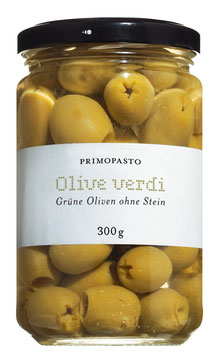 Grüne Oliven ohne Stein, Spanien