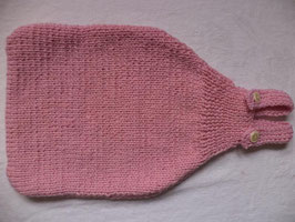 gestrickter Babyschlafsack rosa 50cm