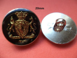 Metallknöpfe golden schwarz 20mm (1267k) Trachtenknöpfe