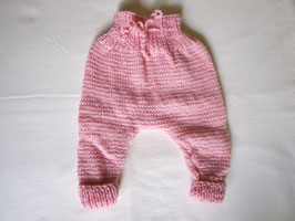 Babyhose gestrickt reine Wolle Gr. 50/56 rosa