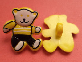 Babyknöpfe Teddy gelbe 18mm x 16mm (5585)
