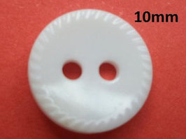 kleine weiße Knöpfe 10mm (4354) Blusenknöpfe Hemdknöpfe