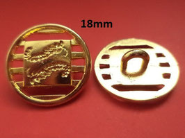 Metallknöpfe goldene 18mm (1356)