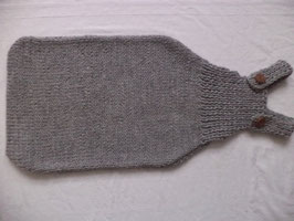 Babyschlafsack gestrickt grau 75cm