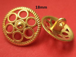 Metallknöpfe golden 18mm (4868k)