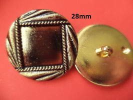 Knöpfe 28mm goldene (6689k)