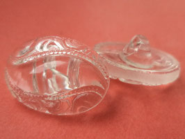Glasknöpfe oval 18mm transparent (4073)