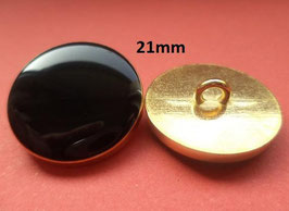 Metallknöpfe schwarz golden 21mm (4709k)