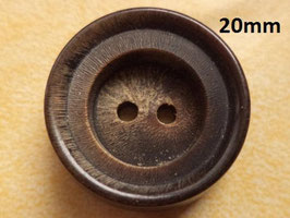 Hornknöpfe dunkelbraun 20mm (5259)