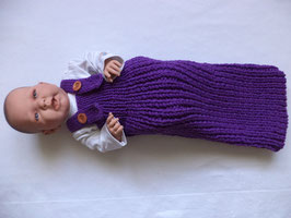 Babyschlafsack gestrickt  lila 60cm Cocoon